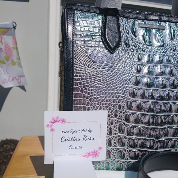 Stunning Brahmin Caroline Dusk Gleaming NWT - Picture 3 of 11